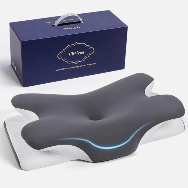 Vipfree Cervical Cooling Ergonomic Pillow