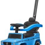 3-in-1 Mercedes G-Wagon Toddler Push Car with Parent Handle, Music & Horn Sounds