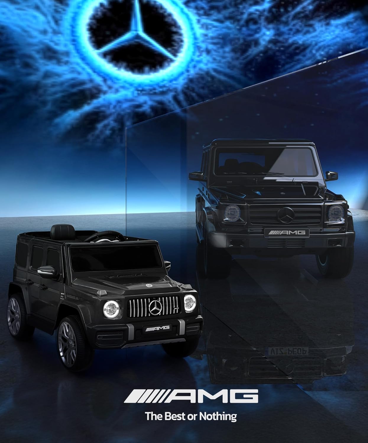 12V Licensed Mercedes-Benz AMG G63 Kids Electric Ride-On Car with Parent Remote, LED Lights, Bluetooth & Smooth Start - Image 6