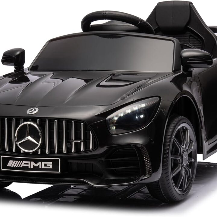 Licensed Mercedes-Benz AMG GTR 12V Kids Ride-On Car with Parent Remote Control