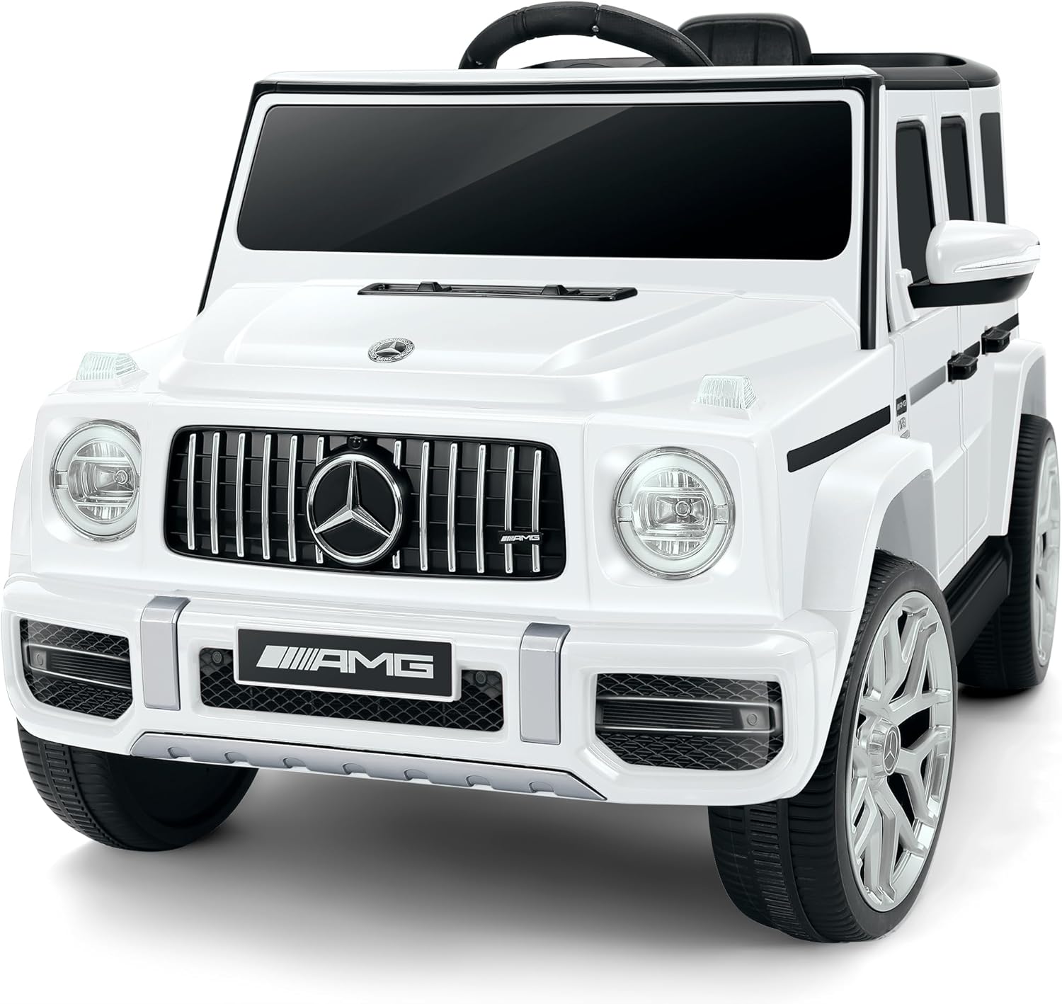 12V Licensed Mercedes-Benz AMG G63 Kids Electric Ride-On Car with Parent Remote, LED Lights, Bluetooth & Smooth Start - Image 3