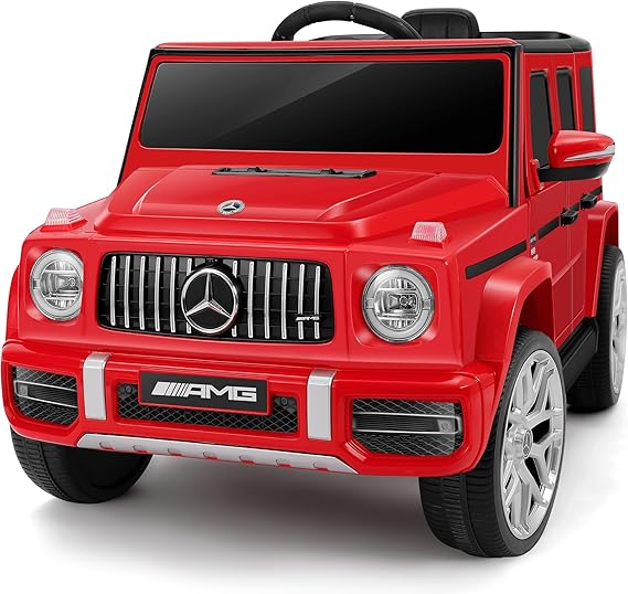12V Licensed Mercedes-Benz AMG G63 Kids Electric Ride-On Car with Parent Remote, LED Lights, Bluetooth & Smooth Start - Image 2
