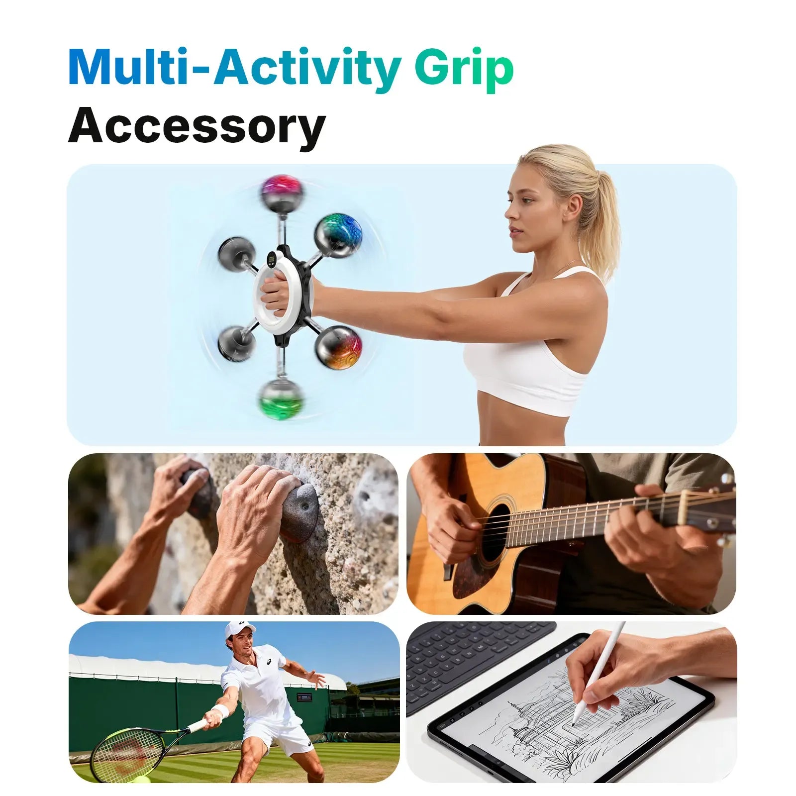 Merach 360° Rotating Wrist & Forearm Trainer - Image 5