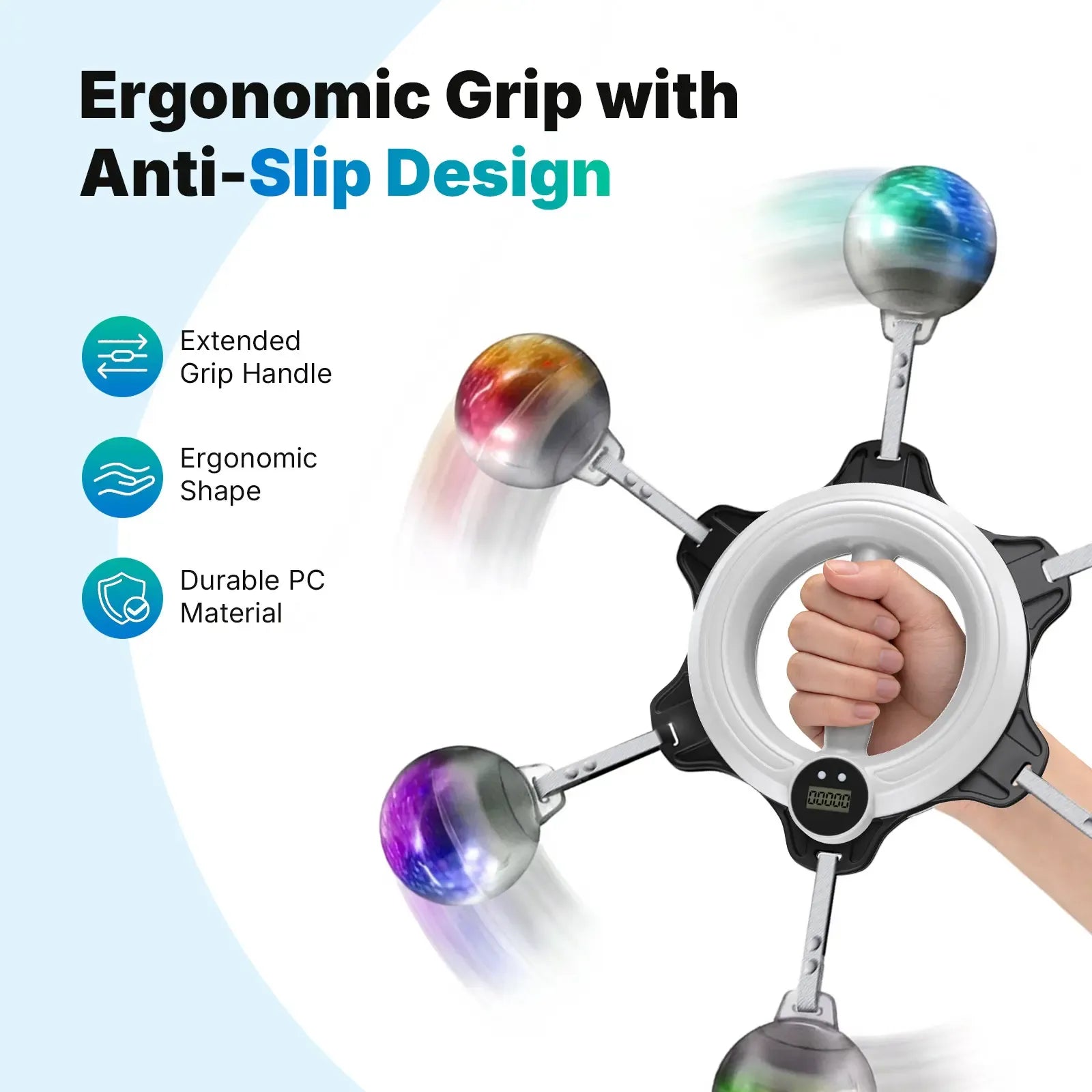 Merach 360° Rotating Wrist & Forearm Trainer - Image 6
