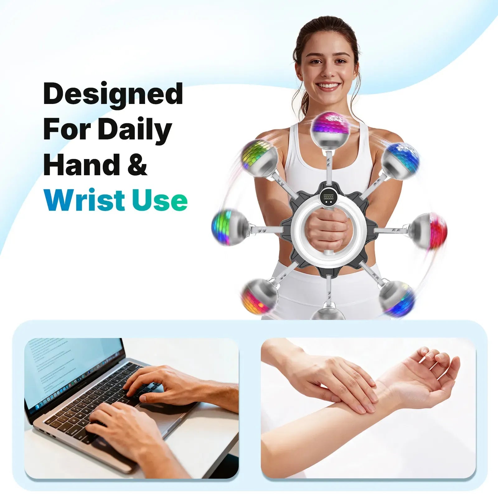 Merach 360° Rotating Wrist & Forearm Trainer - Image 8