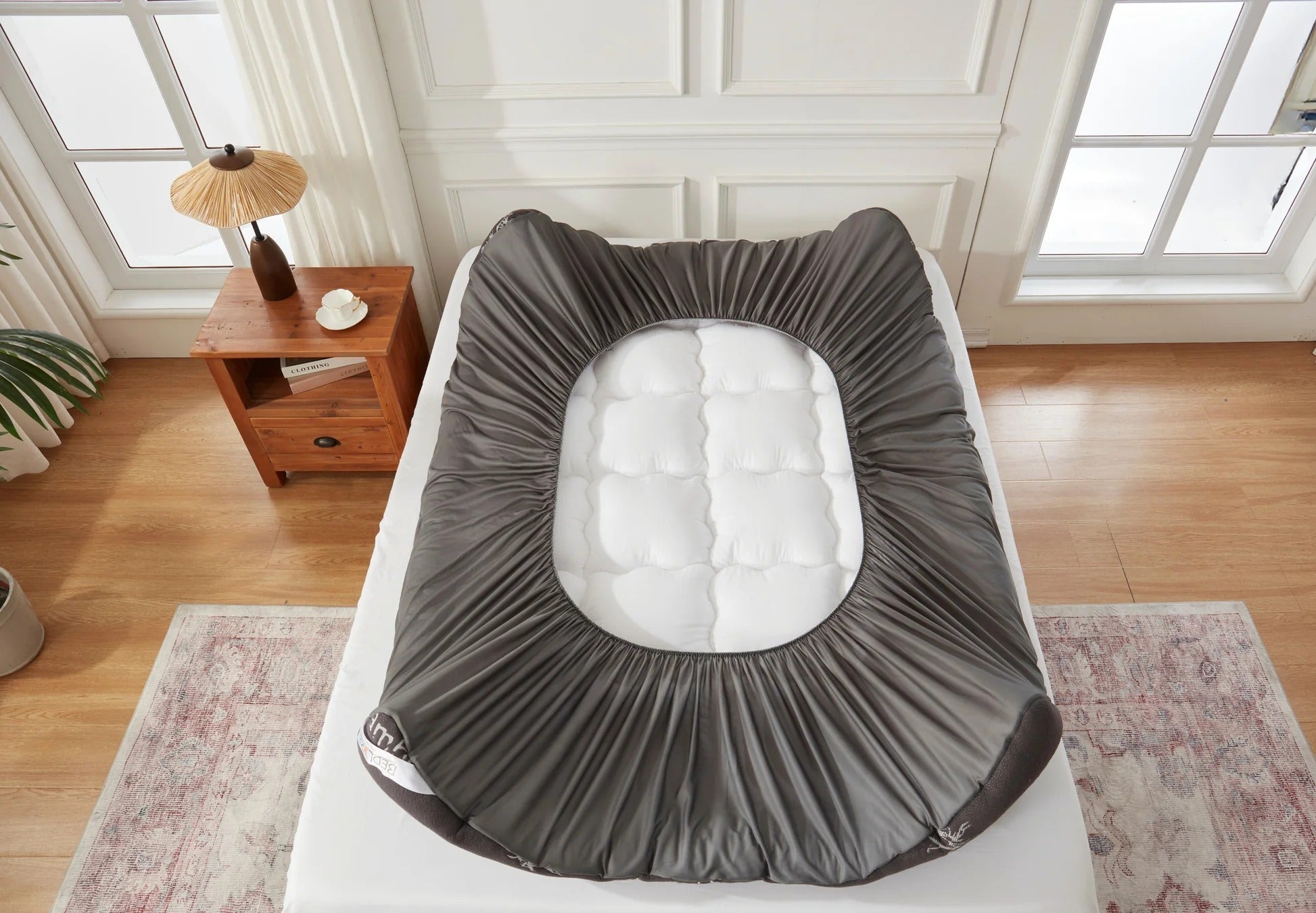 Bedlore® 3D Fill Bamboo Mattress Topper, Cooling & Deep Sleep - Image 9