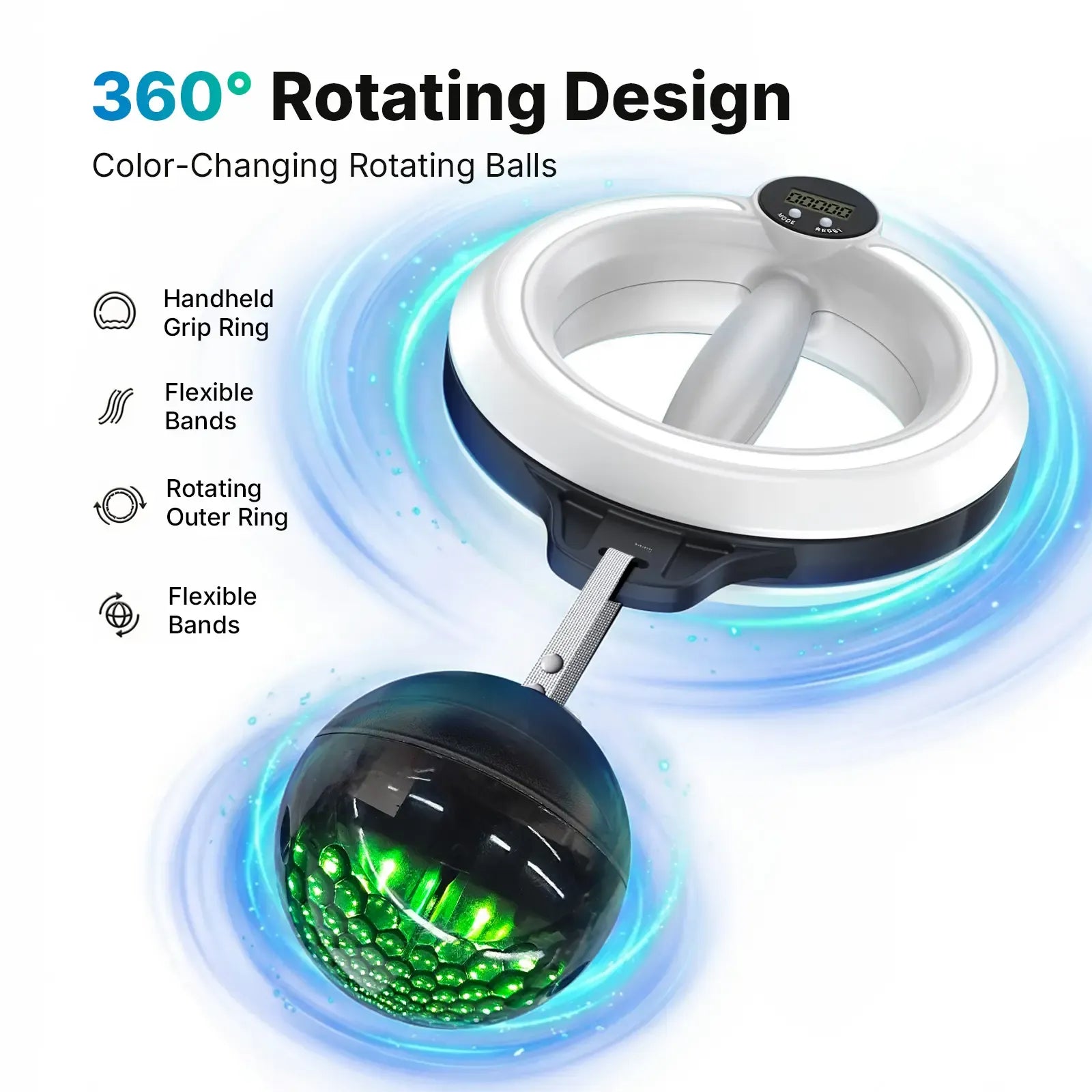 Merach 360° Rotating Wrist & Forearm Trainer - Image 3